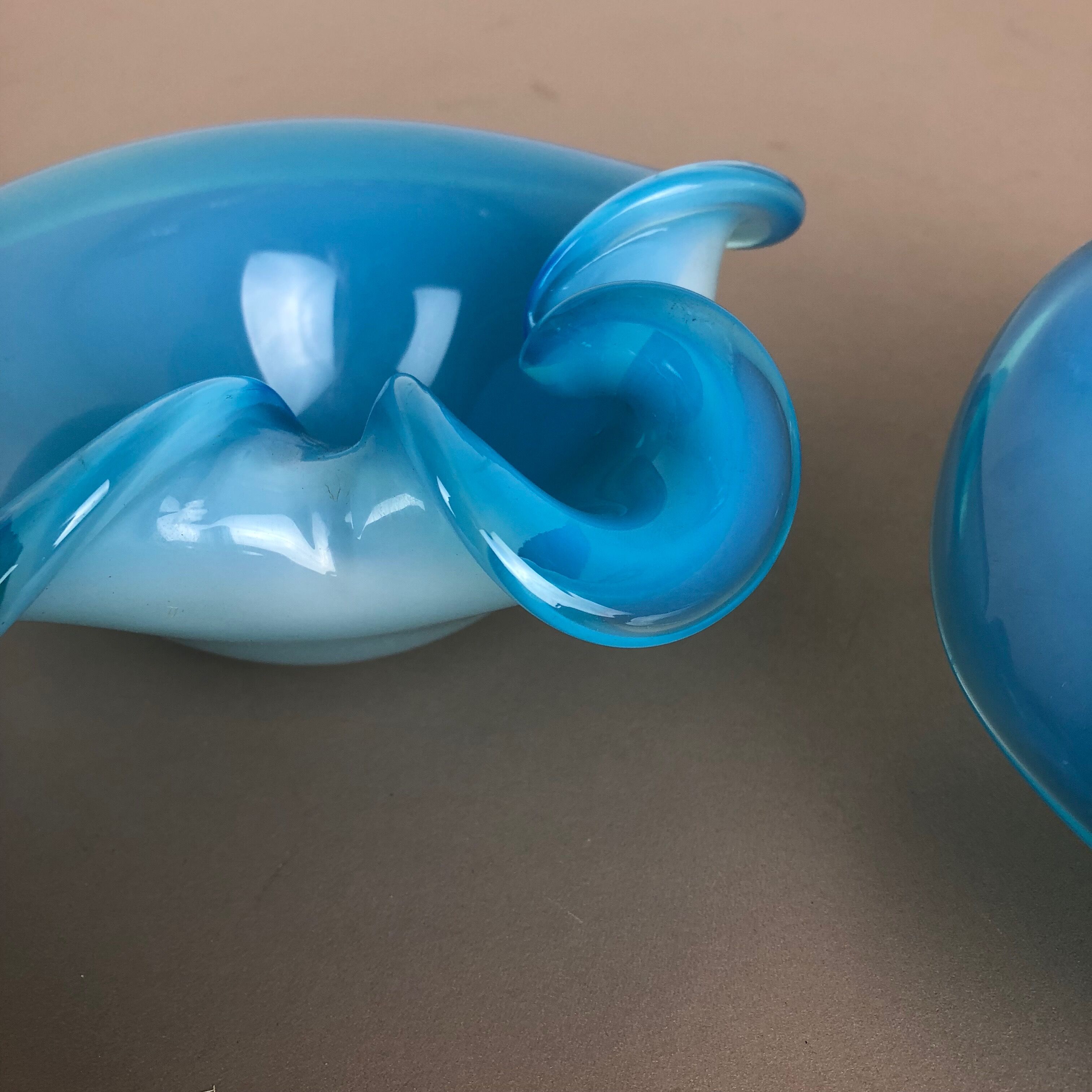 Murano glass shell bowl by Antonio da Ros Cenedese, 1960s