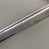 60s marble table with chrome cross base