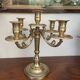 Chandelier en bronze doré art nouveau