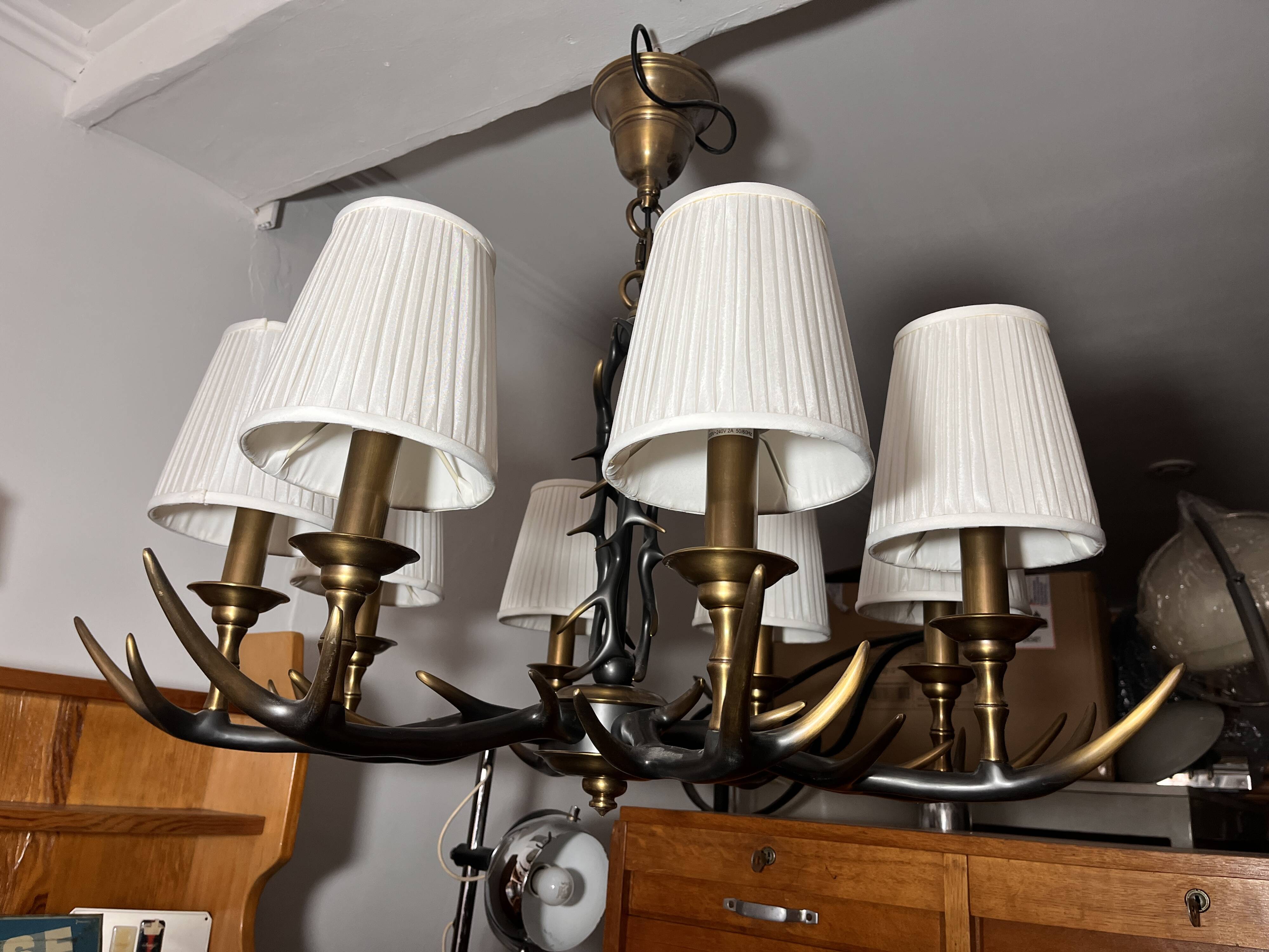 lustrous golden bronze deer antler style