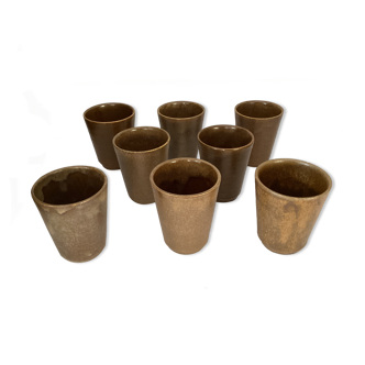 8 verres en gré Digoin