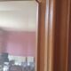 Wall mirror wooden frame 76 cm/56.5 cm