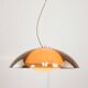 Lampe Space Age en forme d'ovni marron rare de Guzzini, années 1970