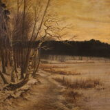 Signed landscape, Franz Bombach (1857-1933)
