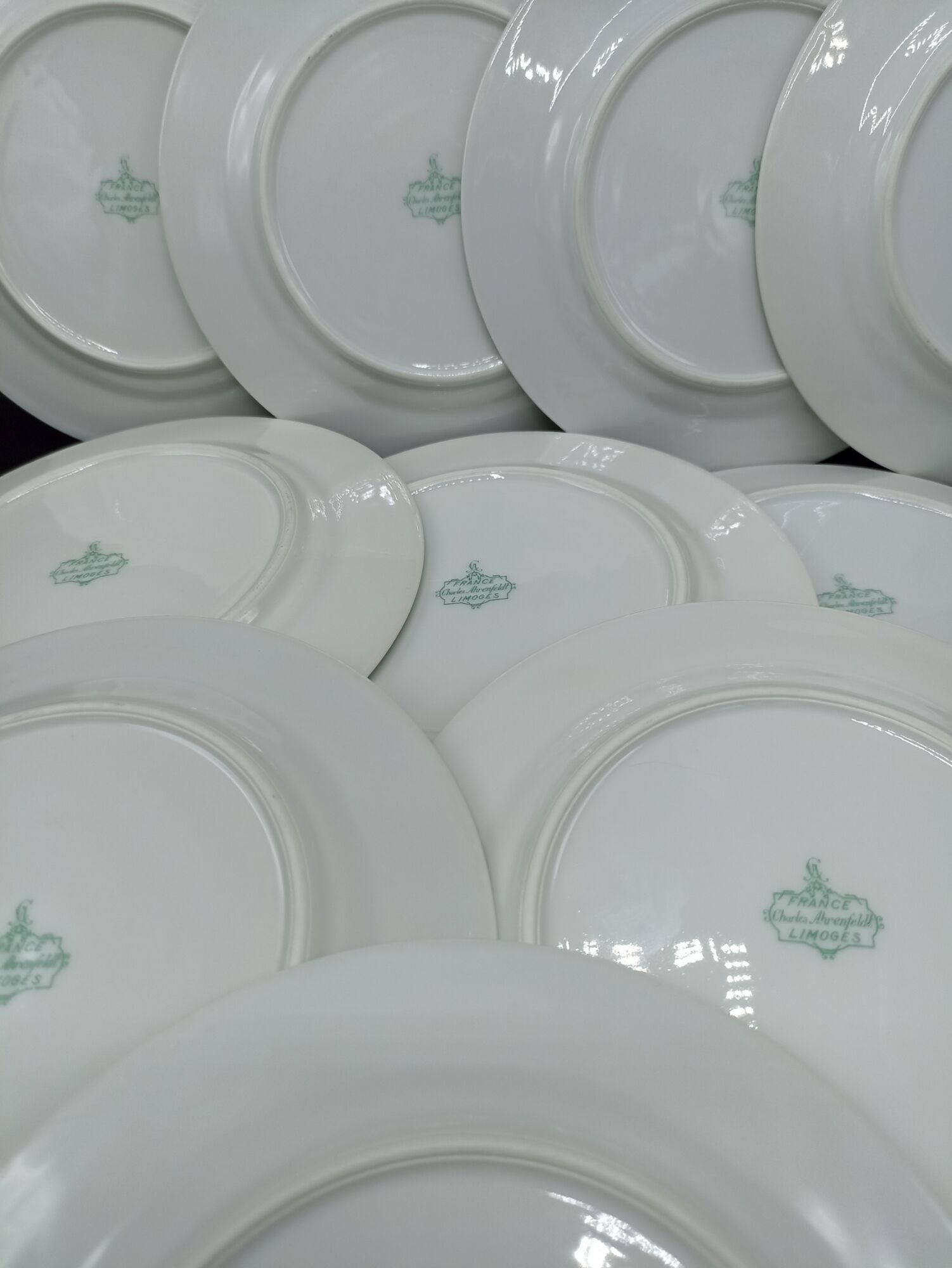 Set of 10 plates Ch. Ahrenfeldt Limoges