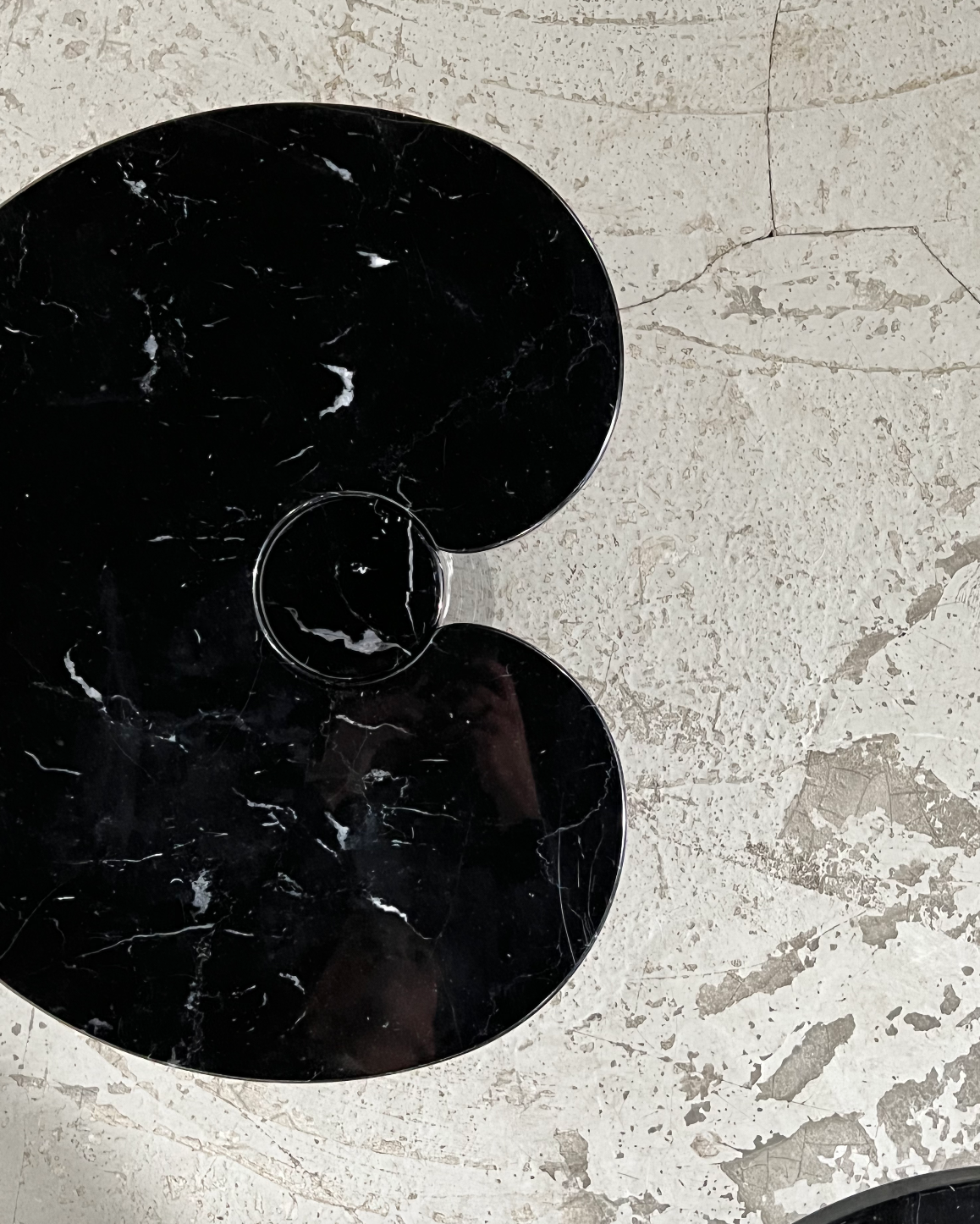 Side table series "Eros" in Marble by Angelo Mangiarotti for Skipper, contemporary edition