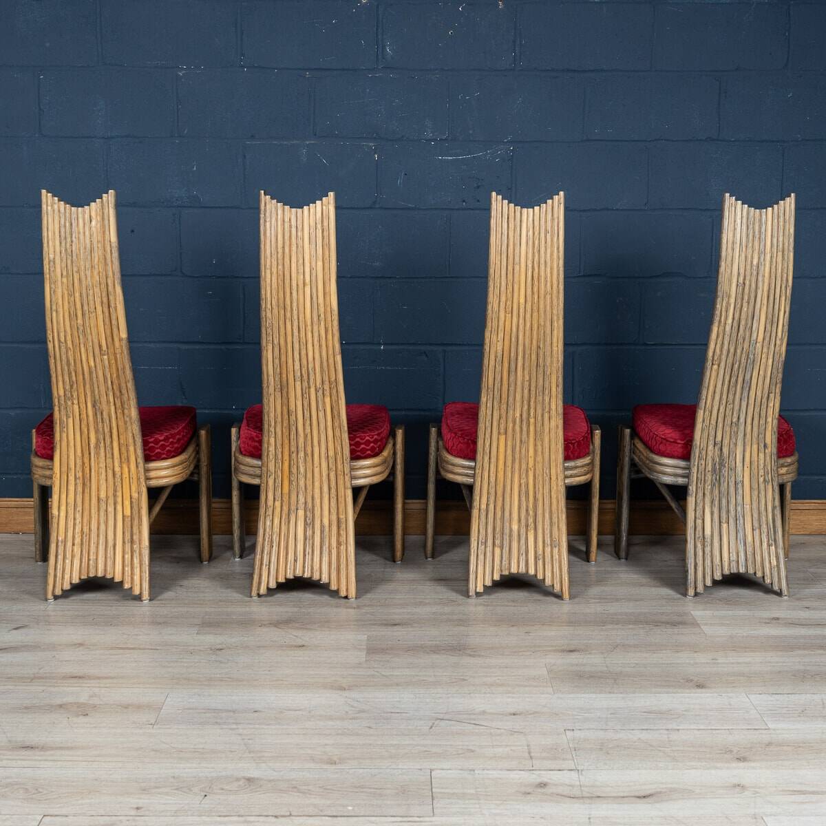 20thc american dining table & four chairs by mcguire