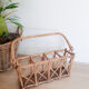 Rattan bottle basket, 50s