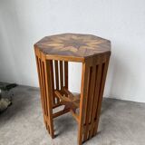 1930s star-inlaid side table