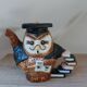 Ancienne théière décorative chouette hibou Savant Céramique
