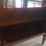 Louis xvi style half-moon silverware display case