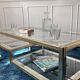 Vintage gold and silver coffee table