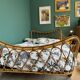 Vintage rattan bed
