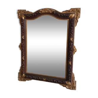 Mercury mirror in wood and stucco 19th