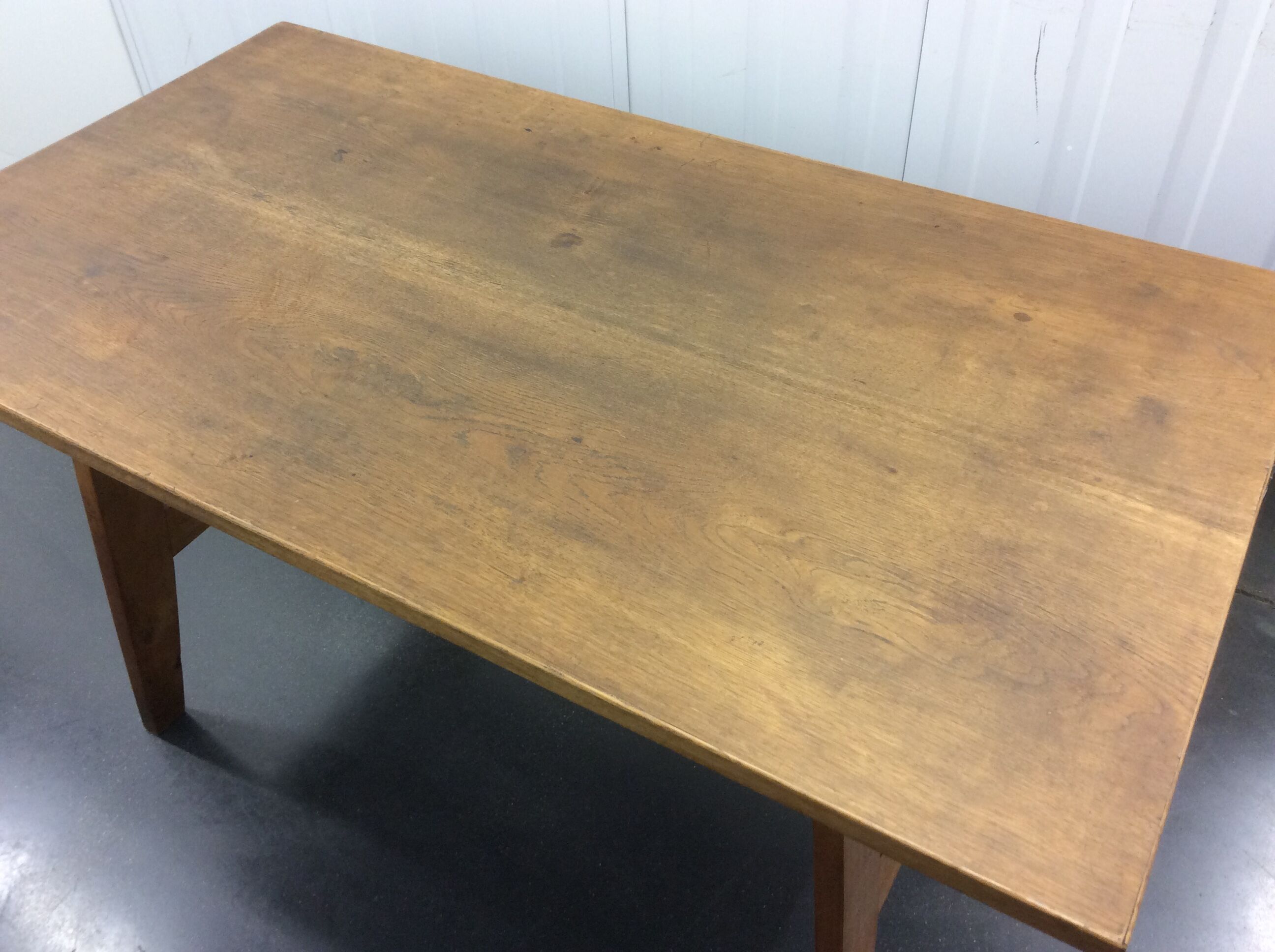 Table light oak by Rene Gabriel around 1950 reconstruction