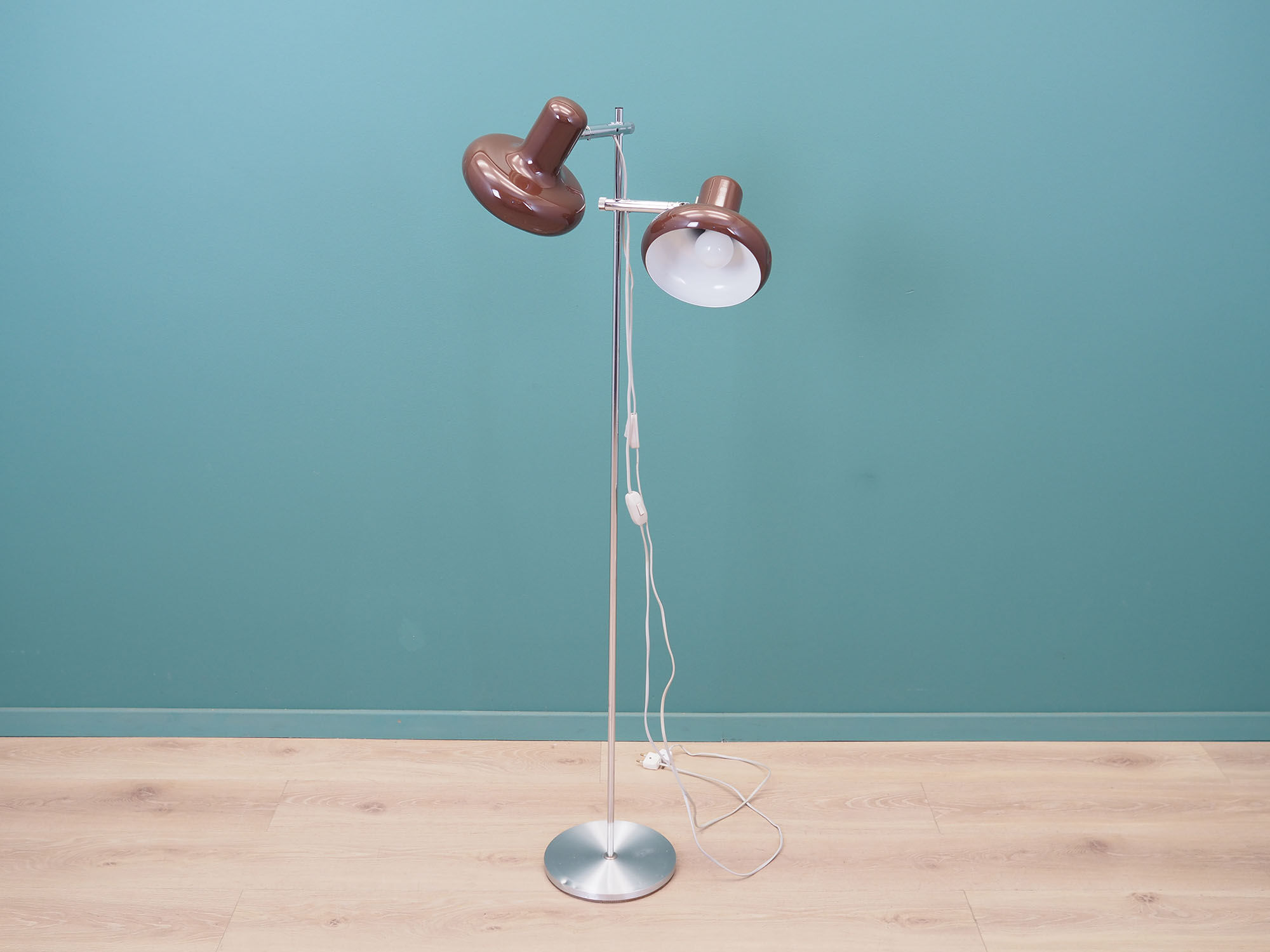 Lampadaire, design danois, années 60, fabriqué au Danemark