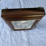 Small walnut key cabinet