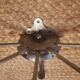 Umbrella coat rack serjac red vintage year 60