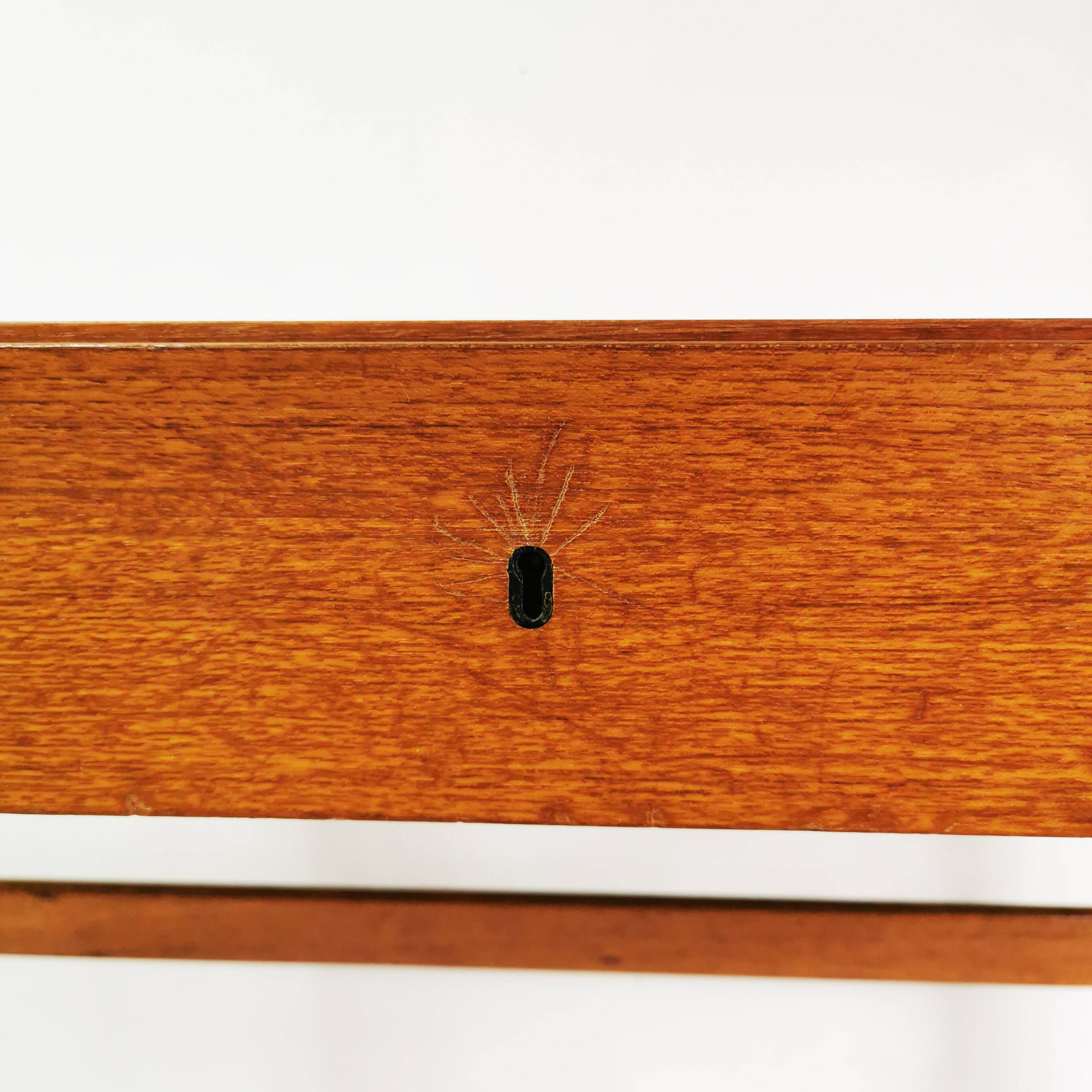 Modernist teak desk, designed by Gorg Petersen, Denmark, 1960s