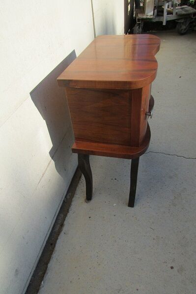 Art deco curved bedside