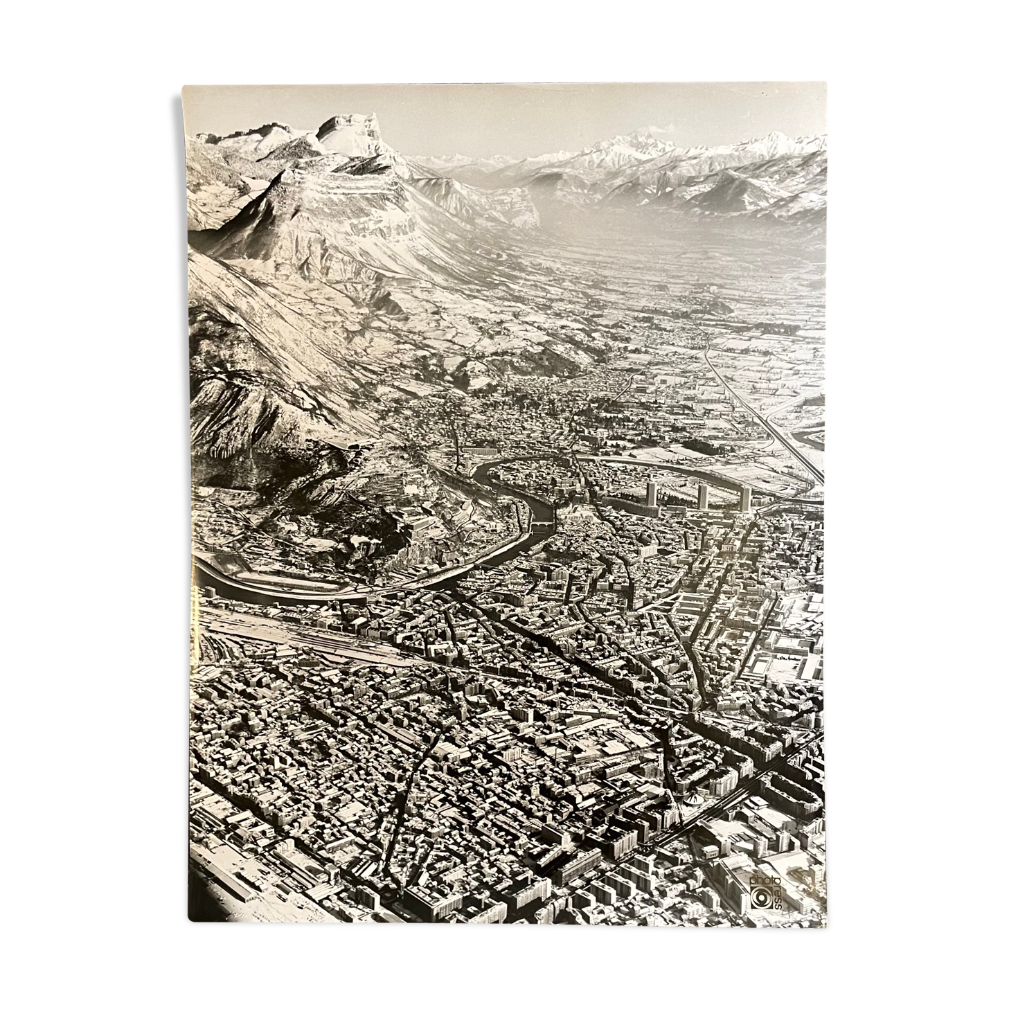 Photograph black and white silver print circa 1970