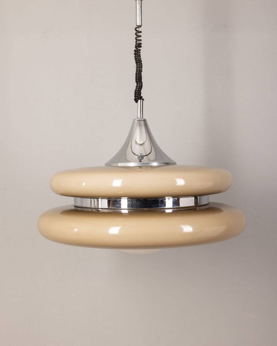 70s vintage chandelier in Plexiglass Tortora Italian Design