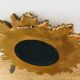 Miroir soleil doré 44cm