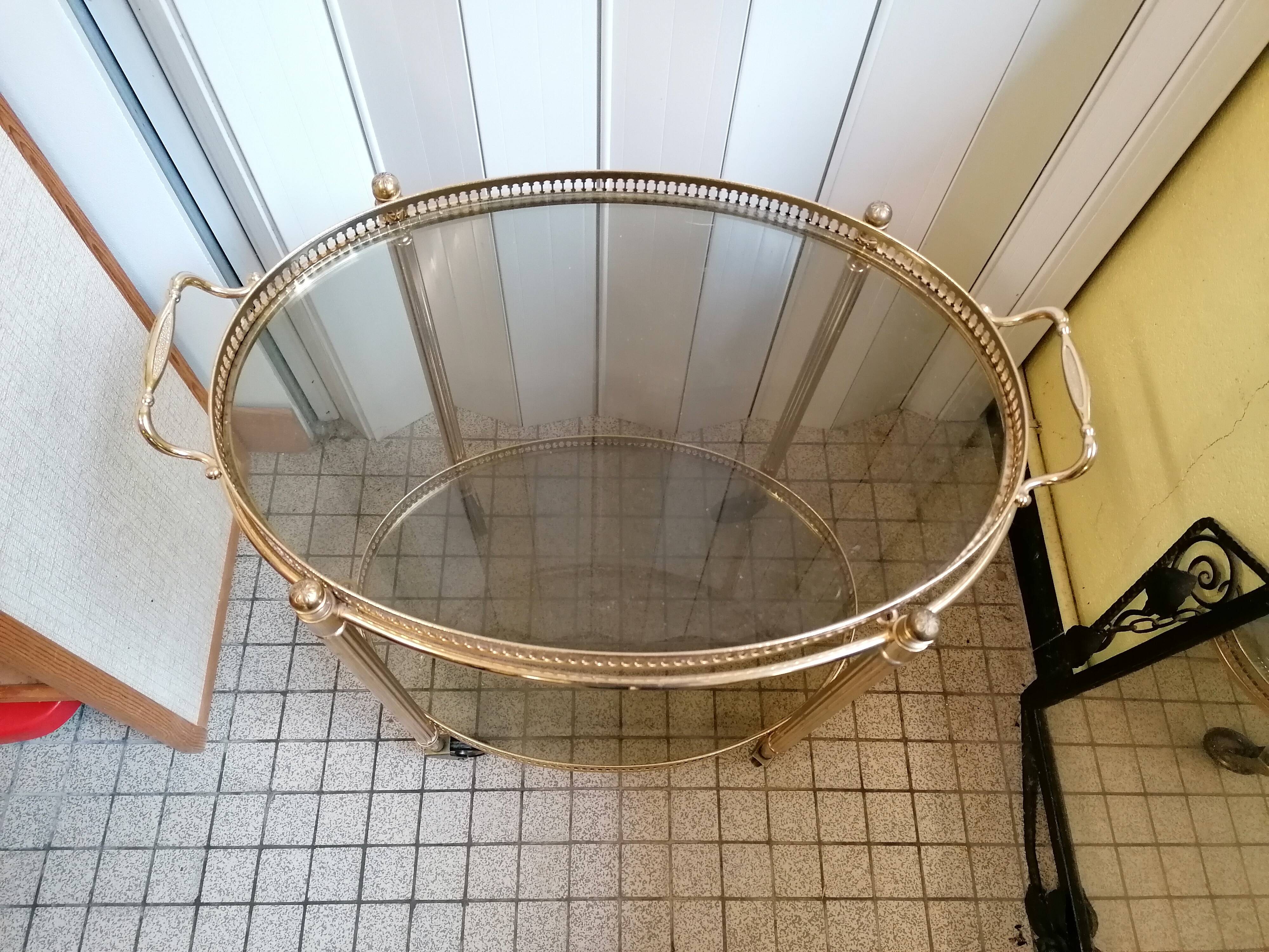 Vintage brass dessert