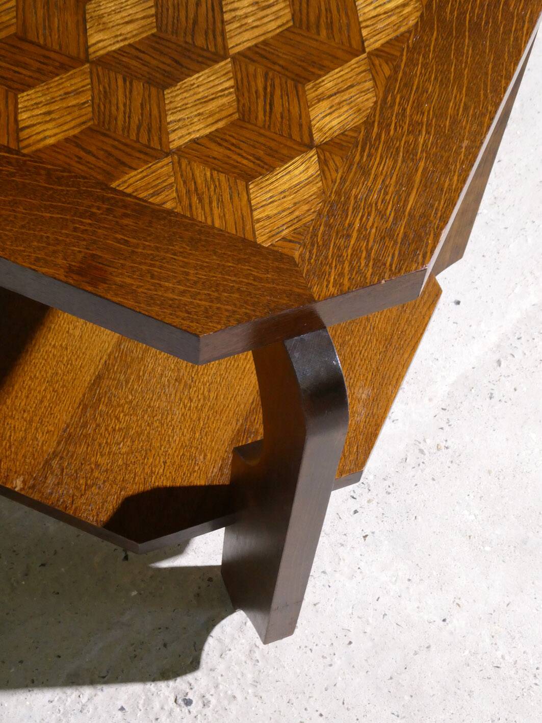 table basse Art Déco en chêne, 1950