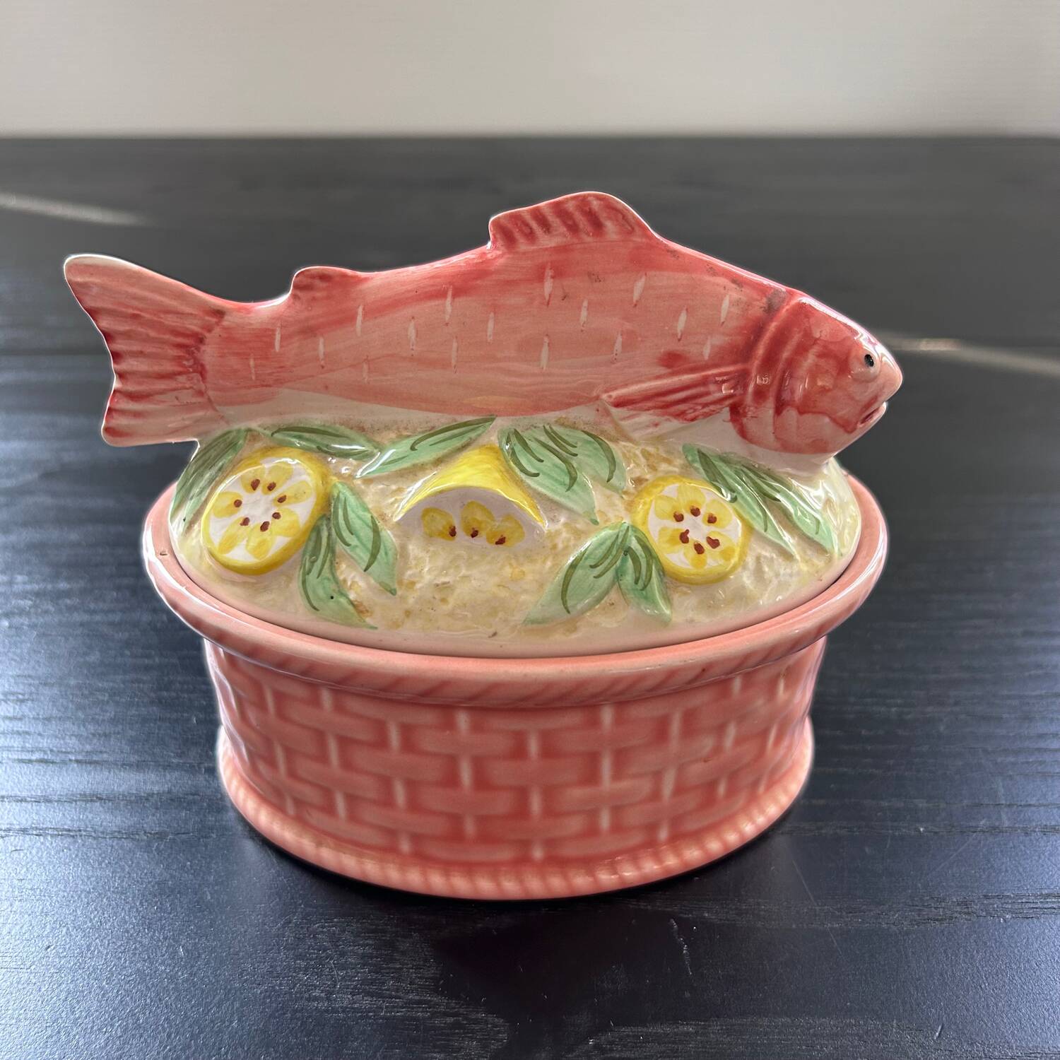 Terrine poisson et citrons en barbotine