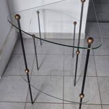 1950s glass display shelves