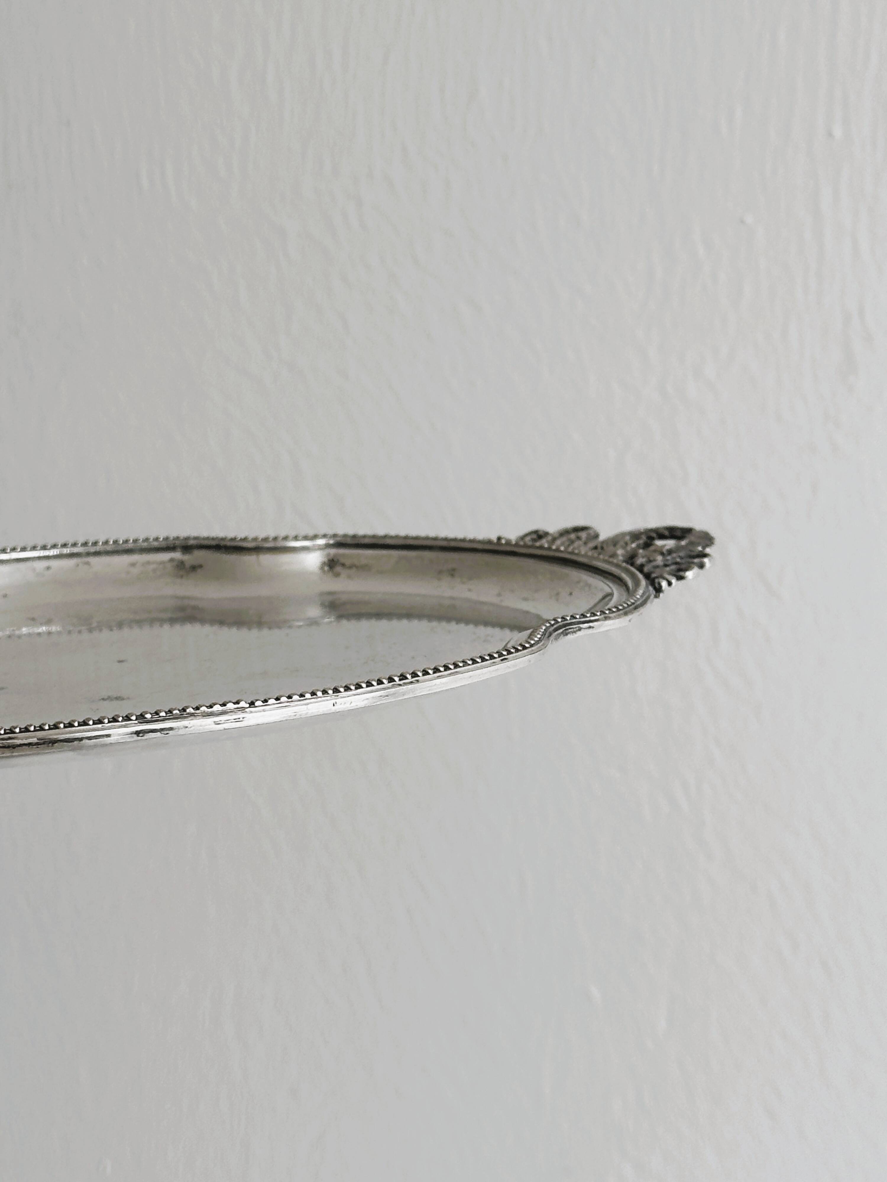 Small old metal tray