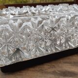 Erco chiseled glass wall sconce 1960