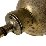 Pair of exterior or interior wall lights in gilded metal, 60s/80s