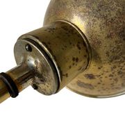Pair of exterior or interior wall lights in gilded metal, 60s/80s
