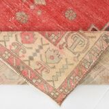 Tapis vintage rouge classique et bordé 5 x 9, 146 x 267 cm