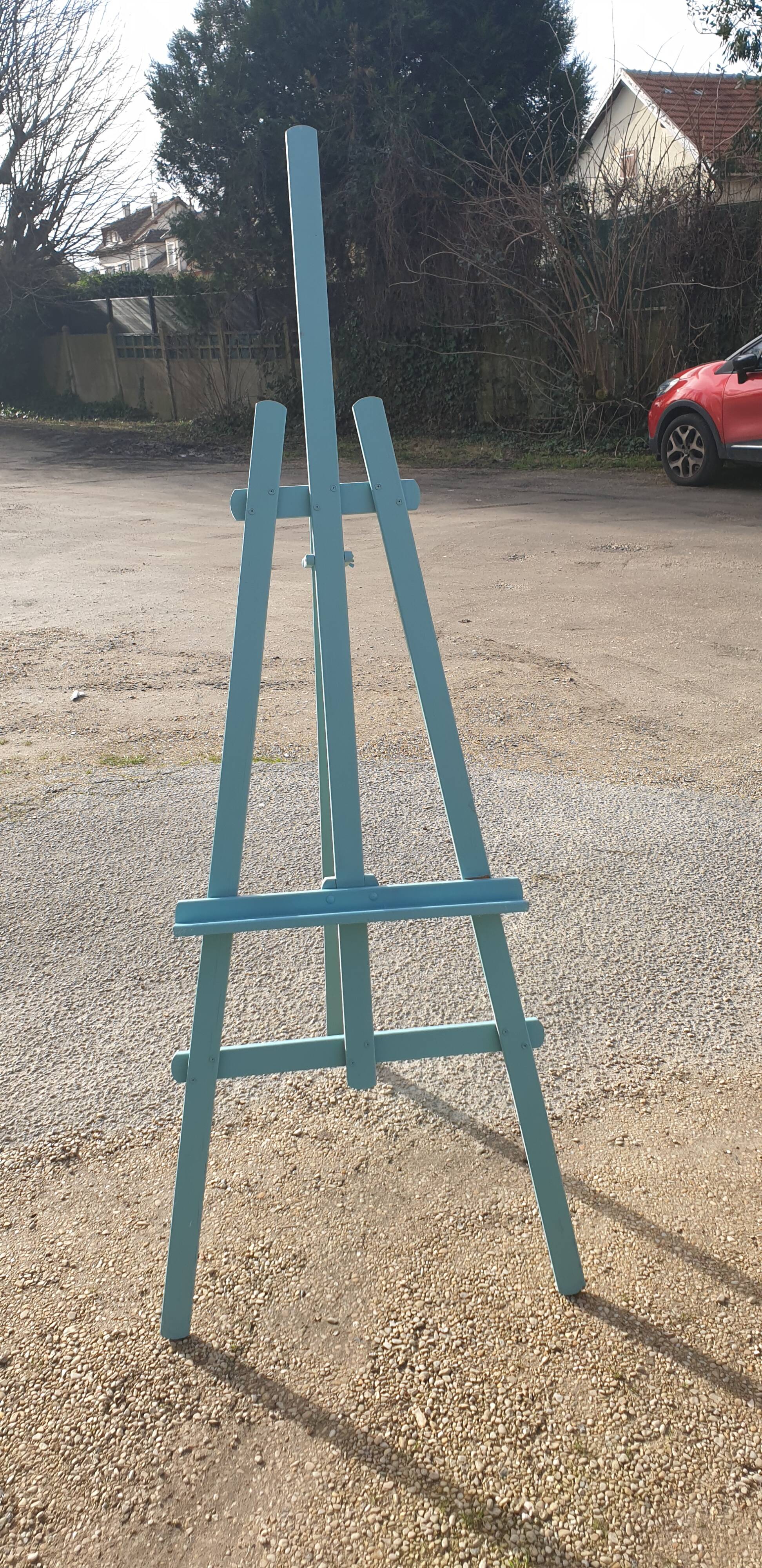 Painted wooden easel