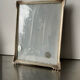 Art deco metal silver frame brass 21.5 cm x 16.5 cm convex glass