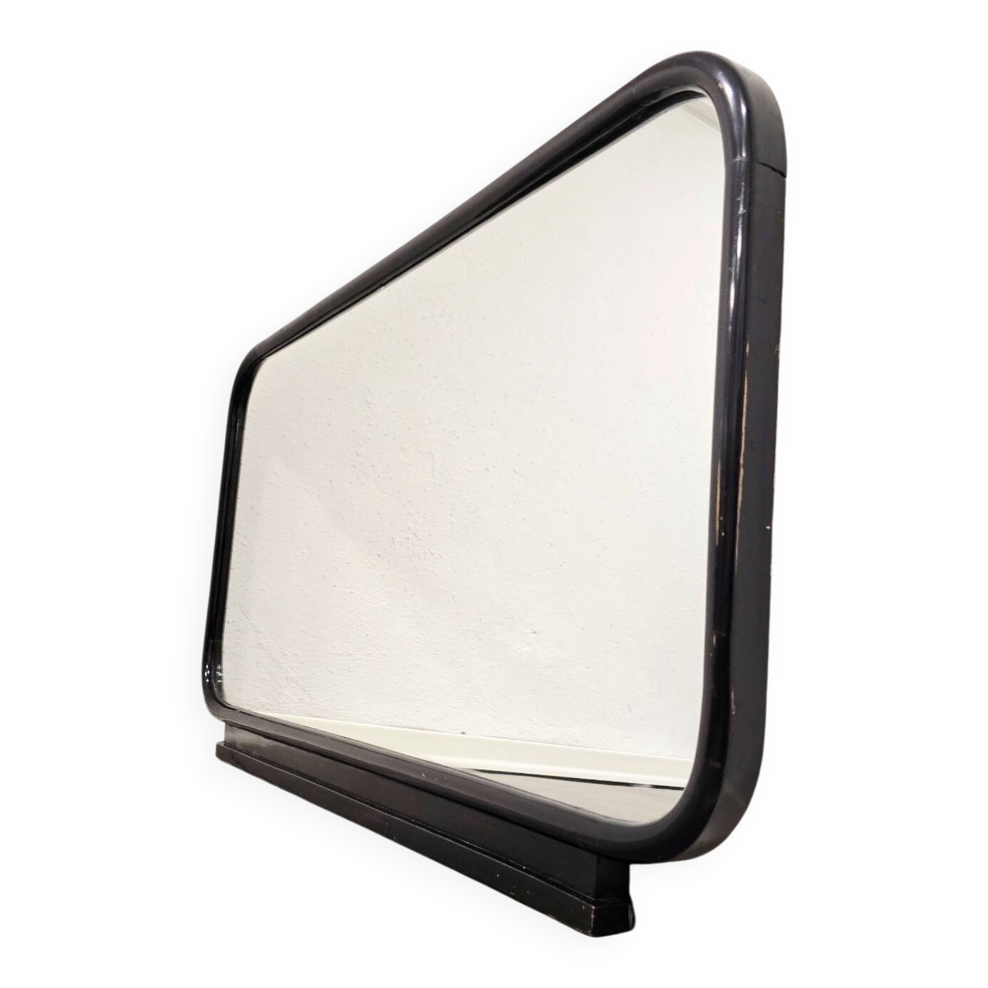 1920s Art Deco Black Mirror - Large Architectural Frame