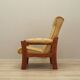 Yellow leather armchair, Danish design, 1960s, production: Denmark