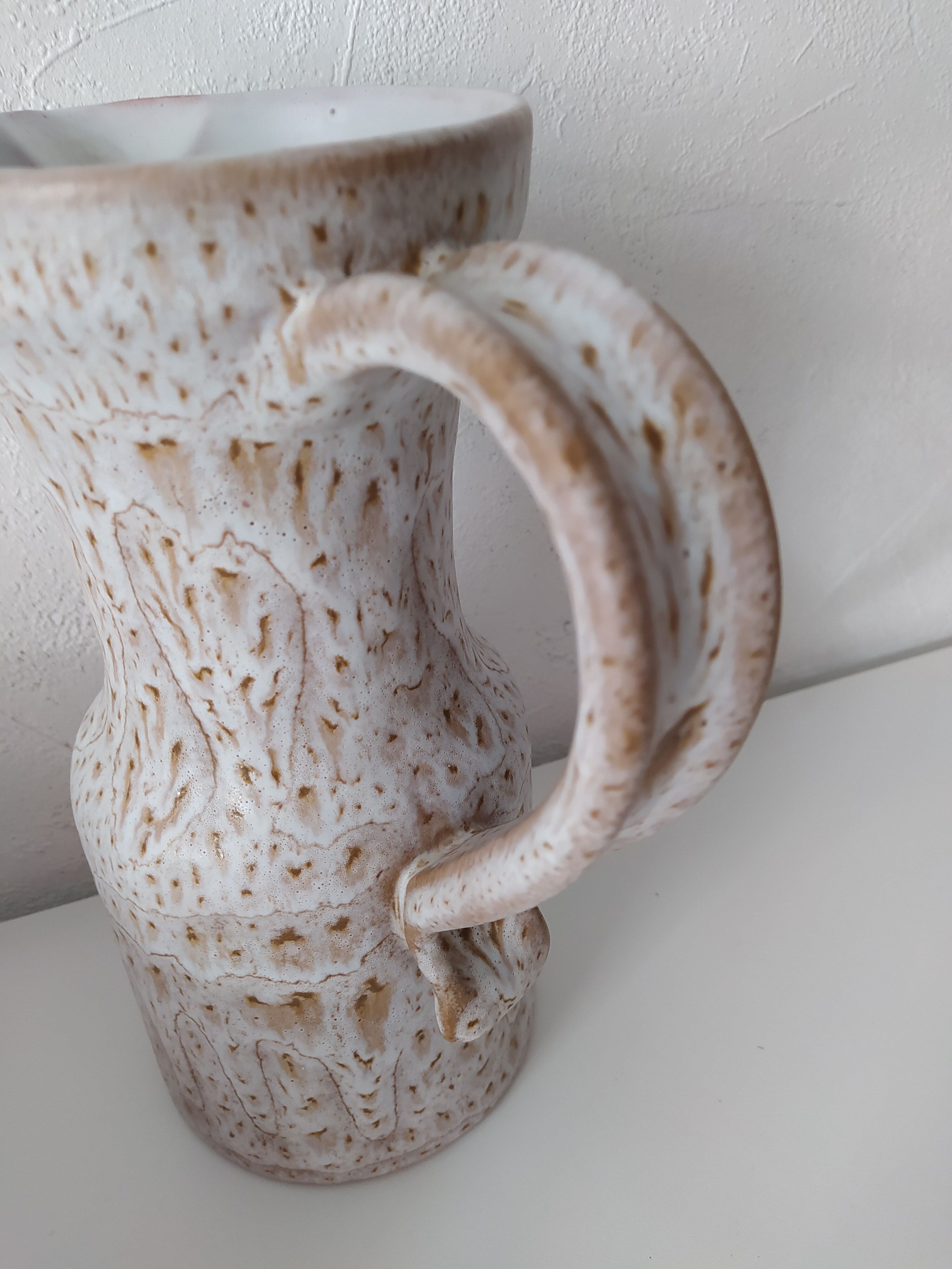 Vintage ceramic pitcher vallauris Austruy
