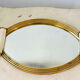 Plateau miroir doré Art Deco