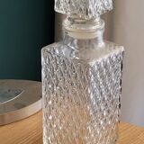 Glass whisky decanter model crosses