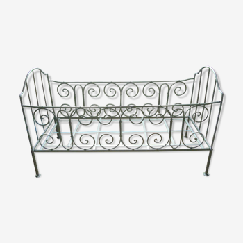 Old wrought iron toddler bed