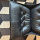 "Lounge chair 'Falcon' in black leather by Sigurd Ressel, Norway"