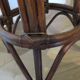 Set of 2 swivel bar stools / chairs - wood - cane - rattan - 80s