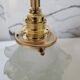Glass and porcelain flower wall lamp