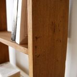 Solid wood bookcase shelf