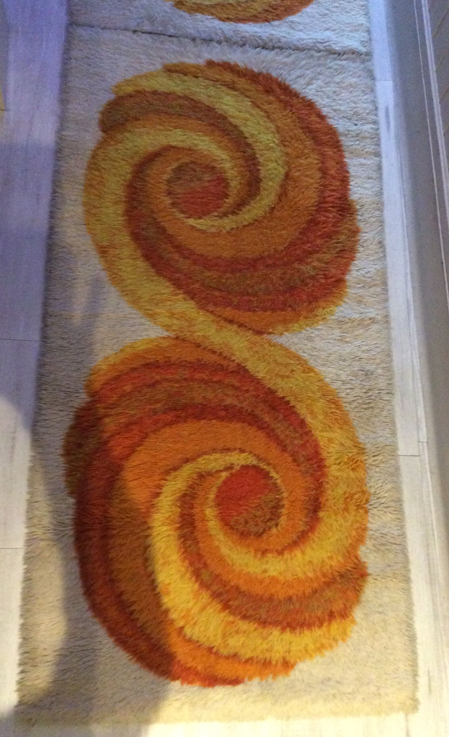 Duo de tapis Bergrya par Bergoos des années 60
