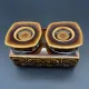 Double ceramic candlestick Ditmar Urbach – Czechoslovakia – Style A